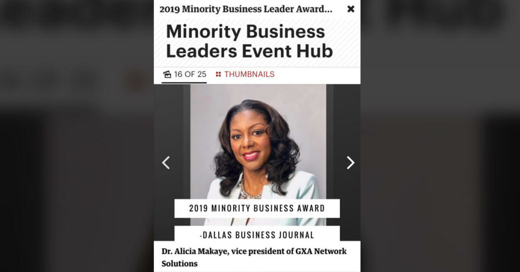 2019 minority business award winner